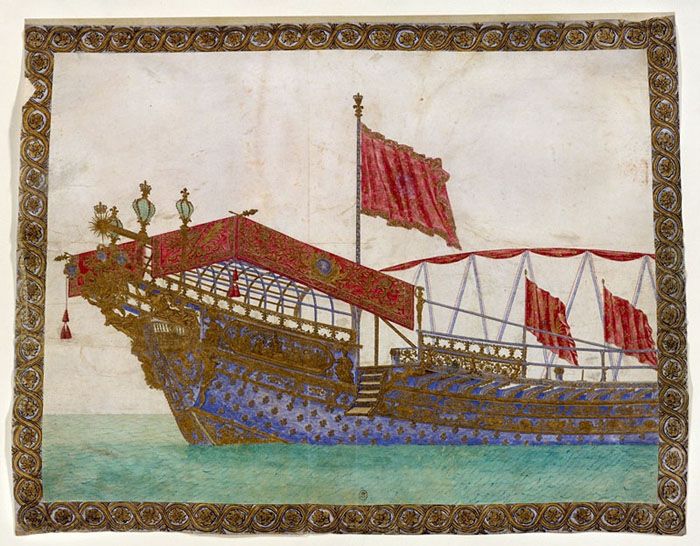 Picture Of 17th Century French Royal Galley