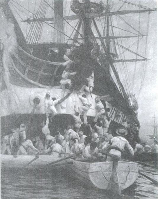Picture Of Boarding Of Spanish Frigate Esmeralda 1820
