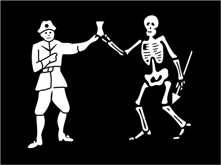 Picture Of Flag Of Pirate Bartholomew Roberts
