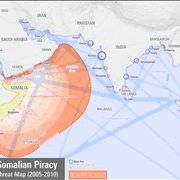 Picture Of Map Of Areas Under Threat By Somali Pirates