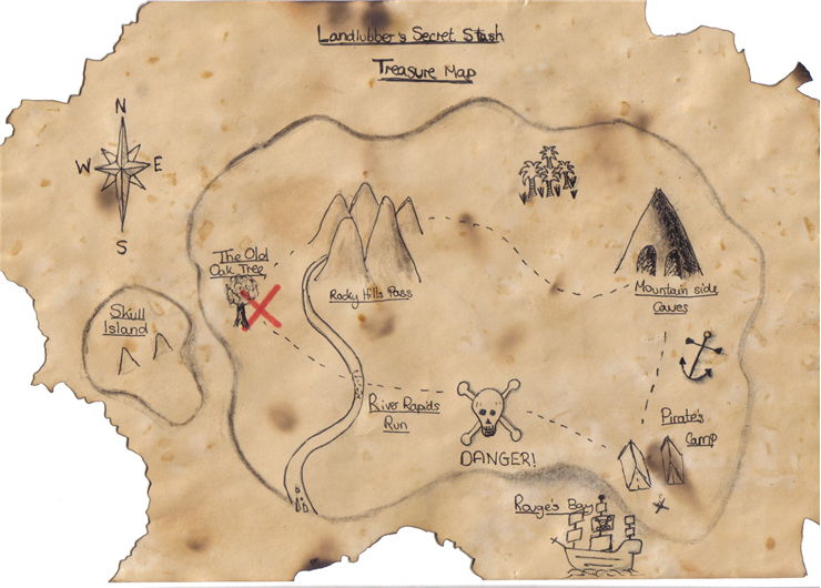 Picture Of Pirate Treasure Map